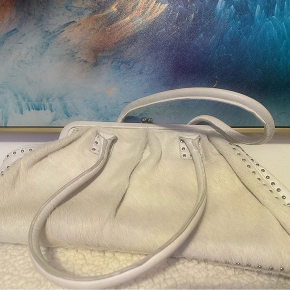 Made in Japan furry purse white - Picture 3 of 5